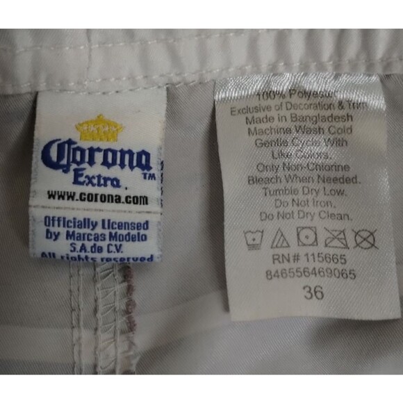 Corona Extra Beer Multicolor Palm Trees Hawaiian Board Shorts Swim Shorts (36) - Picture 8 of 9